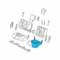 OEM 2001 Dodge Durango Seat Cushion Pad Diagram - US071DVAA