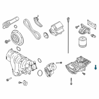 OEM 2014 Ford C-Max Turbocharger Screw Diagram - -W500224-S437
