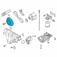 OEM Ford Police Responder Hybrid Pulley Diagram - DS7Z-6312-C