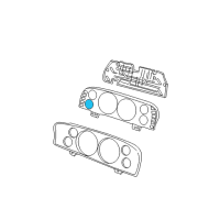 OEM 1999 Jeep Grand Cherokee Instrument Cluster Diagram - 5278378AA