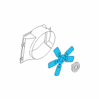 OEM 2007 Dodge Ram 2500 Fan-Cooling Diagram - 52028916AC