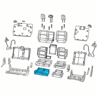 OEM 2021 Jeep Gladiator Foam-Seat Cushion Diagram - 68339105AC