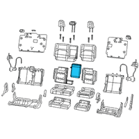 OEM 2020 Jeep Gladiator Rear Seat Diagram - 6KJ96TX7AB