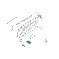 OEM 2014 Infiniti Q60 Main Power Window Switch Assembly Diagram - 25401-JL44A