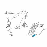 OEM Lincoln Zephyr Handle, Inside Diagram - BE5Z-5422600-C