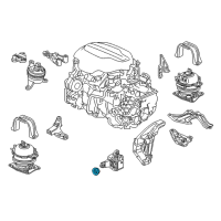 OEM 2019 Honda Ridgeline Weight, Transmission Mounting Diagram - 50450-TZ5-A01