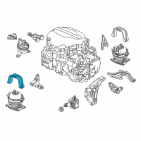 OEM 2019 Honda Pilot Stopper, RR. Engine Mounting Diagram - 50815-TZ5-A02