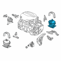 OEM Honda Ridgeline Rubber Assy., RR. Engine Mounting (ACM) Diagram - 50810-TZ5-A03