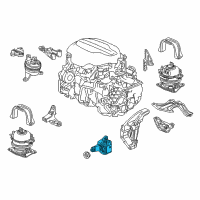 OEM Honda Ridgeline Rubber Assy., Transmission Mounting Diagram - 50850-TZ5-A01