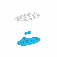 OEM 2010 Ford F-150 Dome Lamp Assembly Diagram - BL3Z-13776-A