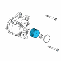 OEM 2014 Chevrolet Cruze Pulley Asm-Generator Diagram - 55579927