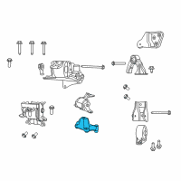 OEM 2015 Jeep Compass Bracket-Transmission Mount Diagram - 68186227AA