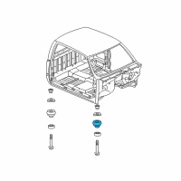 OEM 2008 Chevrolet Silverado 1500 Mount Cushion Diagram - 22954779