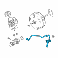 OEM 2018 Ram ProMaster City Hose-Brake Booster Vacuum Diagram - 68340335AA