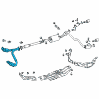 OEM Ram Exhaust Catalytic Converter Diagram - 68263767AB