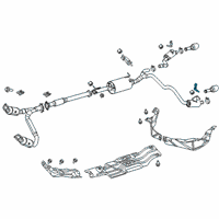 OEM Ram 1500 Bracket-Exhaust Diagram - 68275662AB