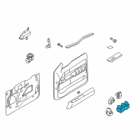 OEM 2012 Ford F-150 Window Switch Diagram - BL3Z-14529-CA