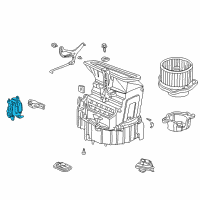 OEM Honda Pilot Motor Assembly, Fresh/Recirculating Diagram - 79350-S0X-A01