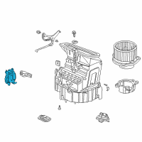 OEM 2004 Honda Pilot Motor Assembly, Fresh/Recirculating Diagram - 79350-S0X-A01