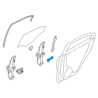 OEM 2015 Kia Rio Door Window Regulator Handle Assembly Diagram - 826301W000DCM