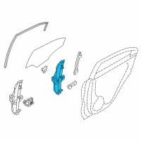 OEM 2016 Kia Rio Regulator Assembly-Rear Door Diagram - 834011W000