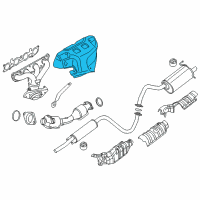 OEM Nissan Cube Cover-Exhaust Manifold Diagram - 16590-ZJ60A