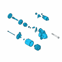 OEM Hyundai Tucson Starter Assembly Diagram - 36100-2G300