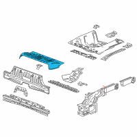 OEM 2017 Chevrolet Spark Center Floor Pan Diagram - 95241727