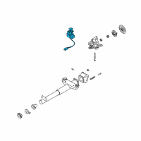 OEM Chevrolet Corvette Lock Housing Cover Diagram - 88965331