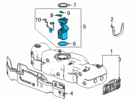 OEM 2021 GMC Yukon XL Fuel Pump Diagram - 84816097