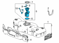 OEM Cadillac Escalade Fuel Pump Diagram - 84816097