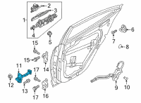 OEM Hyundai Ioniq 5 CHECKER ASSY-REAR DOOR, LH Diagram - 77980-GI000