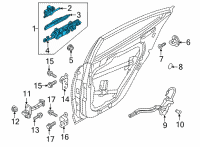 OEM 2022 Hyundai Ioniq 5 HANDLE ASSY-REAR DOOR OUTSIDE Diagram - 83650-GI200