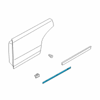 OEM 2003 Infiniti M45 Moulding-Rear Door, RH Diagram - 82876-AG000