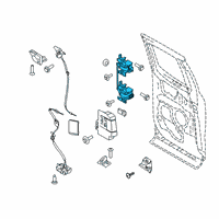 OEM 2019 Ford F-250 Super Duty Hinge Assembly Diagram - HC3Z-2826801-A