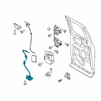 OEM 2018 Ford F-250 Super Duty Lower Latch Diagram - FL3Z-18264A01-D