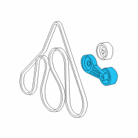 OEM Lincoln Serpentine Tensioner Diagram - 2L3Z-6B209-CA