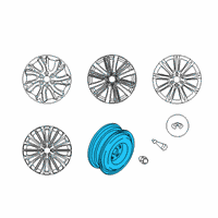 OEM 2020 Infiniti QX80 Aluminum Wheel Diagram - D0300-6GW5A