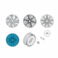 OEM Infiniti QX80 Aluminum Wheel Diagram - D0C00-6GW4A