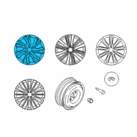 OEM 2015 Infiniti QX80 Aluminum Wheel Diagram - D0300-5ZA3A