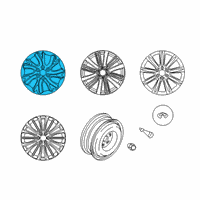 OEM Infiniti QX80 Wheel Set Diagram - D0C00-5ZA3A