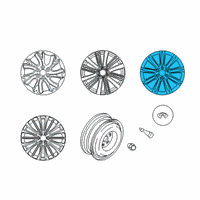 OEM 2015 Infiniti QX80 Aluminum Wheel Diagram - D0C00-5ZA4B