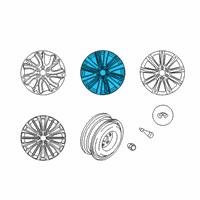 OEM Infiniti QX80 Aluminum Wheel Diagram - D0C00-6GW5A