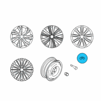 OEM 2016 Infiniti QX80 Ornament - Disc Wheel Diagram - D0342-1A70A