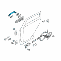 OEM 2021 Nissan Versa Grip-Outside Handle, Rh Diagram - 82640-5EF3A