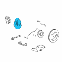 OEM 2020 Cadillac Escalade ESV Shield-Front Brake Diagram - 20971875