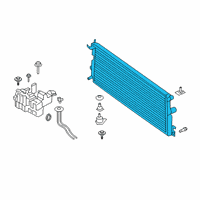 OEM 2022 Ford F-350 Super Duty Auxiliary Radiator Diagram - HC3Z-8005-E