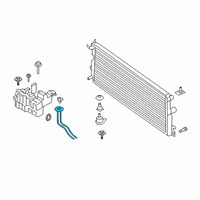 OEM 2017 Ford F-350 Super Duty Overflow Hose Diagram - HC3Z-8C633-A