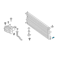 OEM 2014 Ford Fusion Radiator Drain Plug Diagram - DG9Z-8115-A