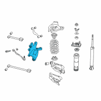 OEM 2017 Lexus GS200t Carrier Sub-Assembly, Rear Diagram - 42305-30130